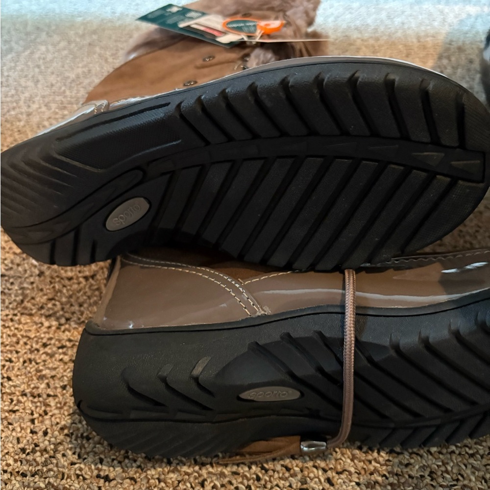Sporto Brown and Black Winter Boots